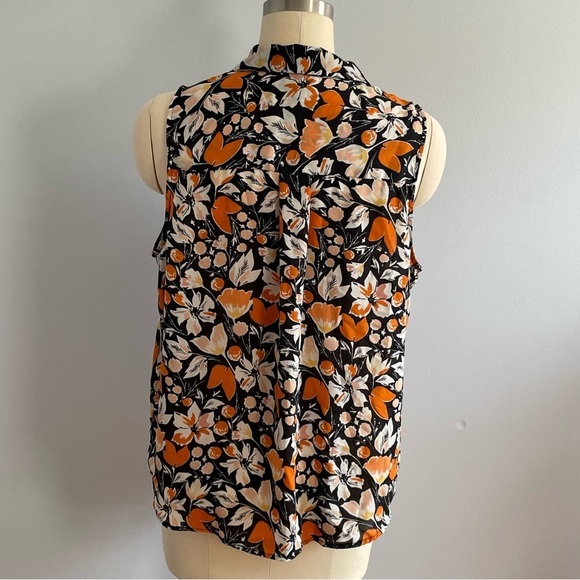 Who What Wear Fall Florals Sleeveless Blouse- Size XL - Picture 5 of 7